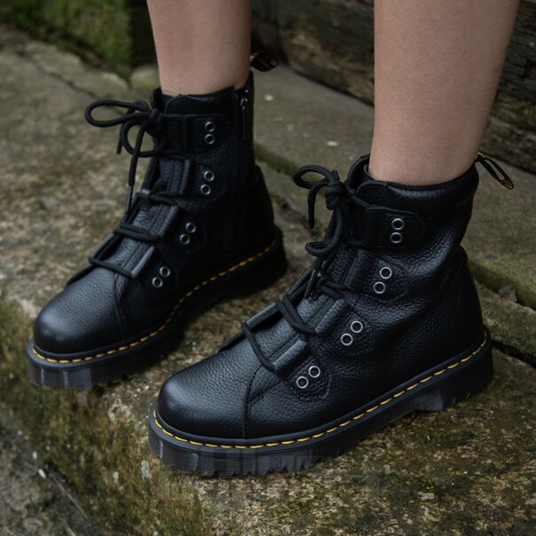 Dr Martens 1460 Bex Lace To Toe Boots | Zip Milled Nappa Docs