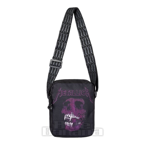 Official Metallica Pushhead Crossbody Tasche (Schwarz/Lila) | Blue Banana