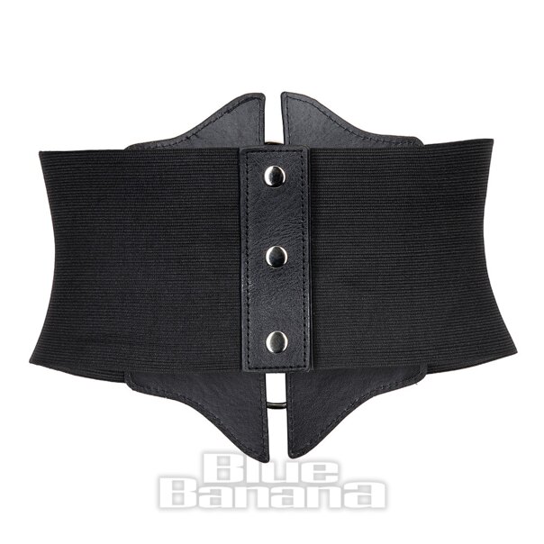 Blue Banana 3 Ring Wide Waist Belt (Black) | Blue Banana