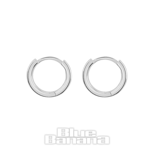 Blue Banana Sterlingsilber Huggie  Clicker-Hoops (Paar)| Body Piercing Jewellery