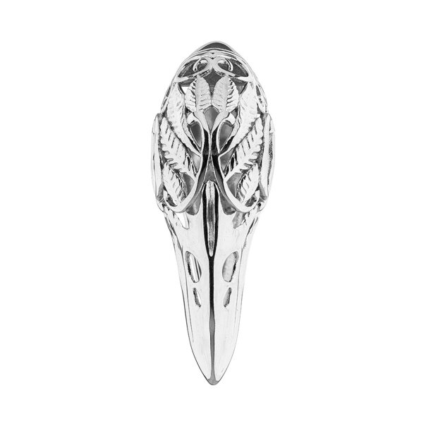 Blue Banana Threadless Surgical Steel Small Crow Ear Weight (Silver)