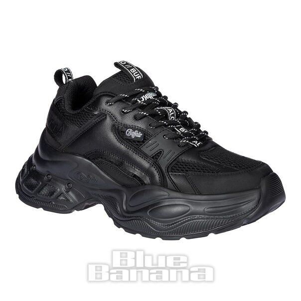 Buffalo Yuno Trainer (Black) | Alternative Platform Shoes