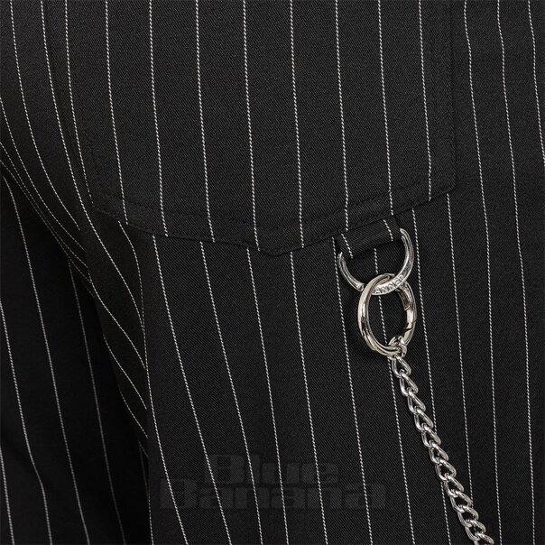 Banned Chain Reaction Trousers (Black) | Alternative Fashion, Goth Clothing