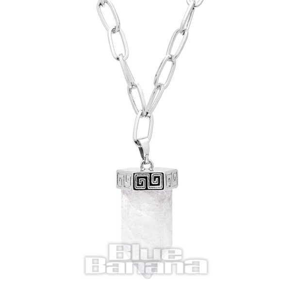 Quartz Pendel Kette | Schmuckstein Halskette