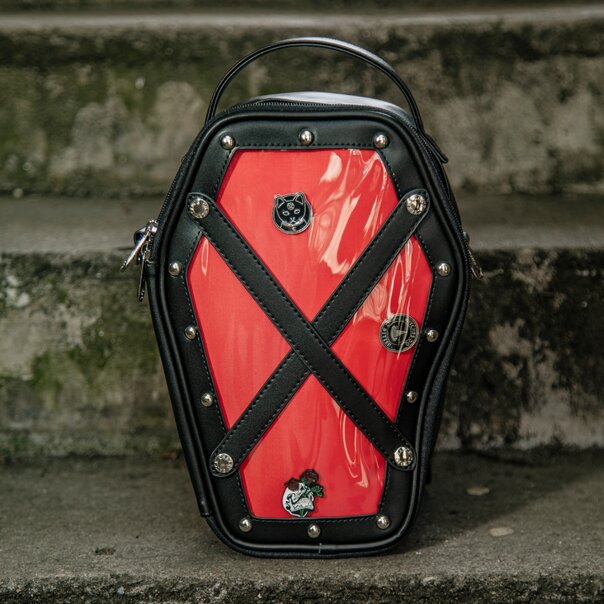 Blue Banana Coffin Bag (Red) | Alternative Accessories