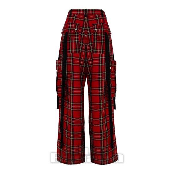 Hell Bunny Nihilist Trousers (Red) | Blue Banana