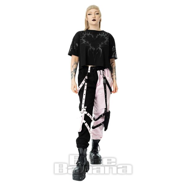 Chemical Black Ceil Crop Top (Black) | Alternative Clothing, Gothic Clothing