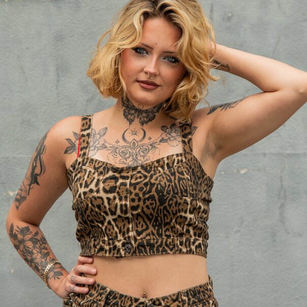 Banned Wild Instincts Top (Leopard Print) | Alternative Fashion, Goth Clothing