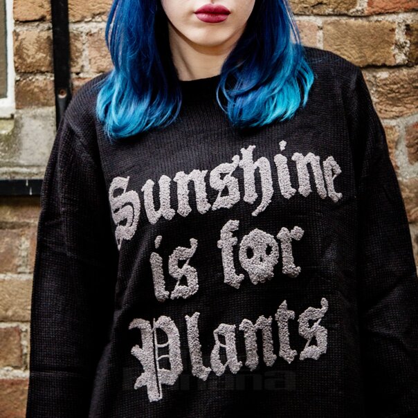 Killstar Sunshine Is For Plants Jumper (Black) | Blue Banana