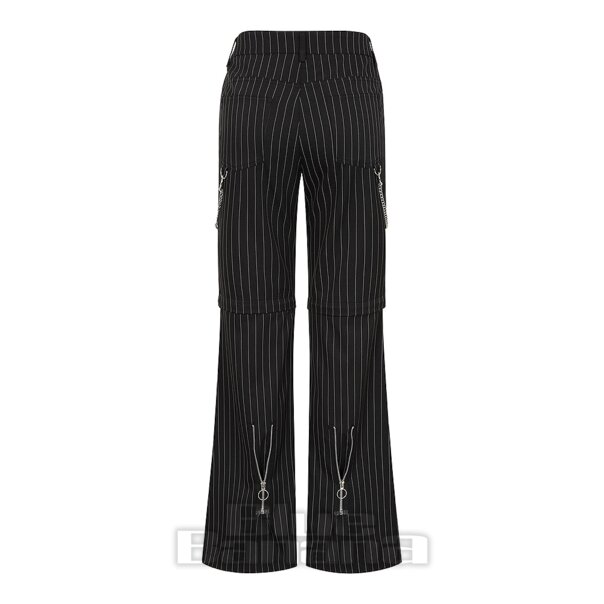 Banned Chain Reaction Trousers (Black) | Alternative Fashion, Goth Clothing