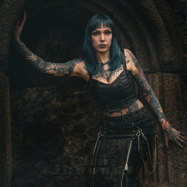 Killstar Nyxian Corset Top (Black) | Gothic Fashion