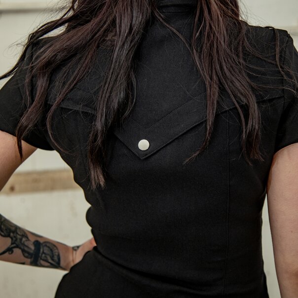 Banned Brillo Glamuroso Vestido (Negro) | Blue Banana