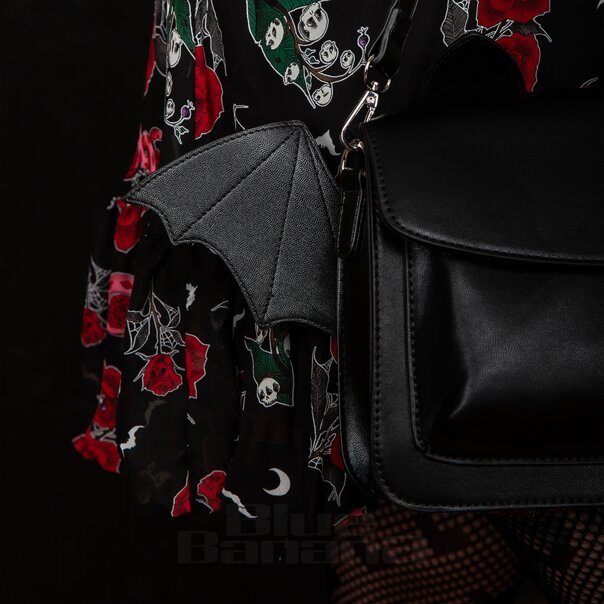 Banned Catacomb Bat Handbag (Black) | Blue Banana