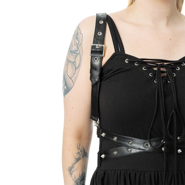 Vixxsin Junia Maxi Dress (Black) | Witchy Maxi Dress, Gothic Fashion