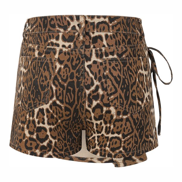 Banned Instincts Sauvages Shorts (Imprimé Léopard) | Blue Banana