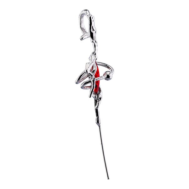 Blue Banana Flower Pin Ear Cuff (Silver) | Alternative Fashion, Goth Clothing