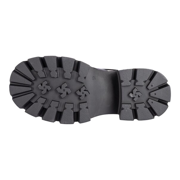 Bleeding Heart Patent Strap Sandals (Black) | Alternative Footwear