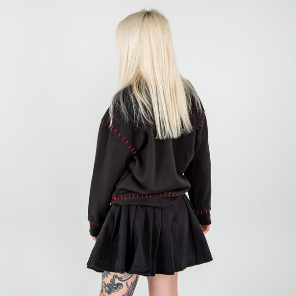 Poizen Industries Hanalei Broken Heart Jumper (Black/Red) | Blue Banana
