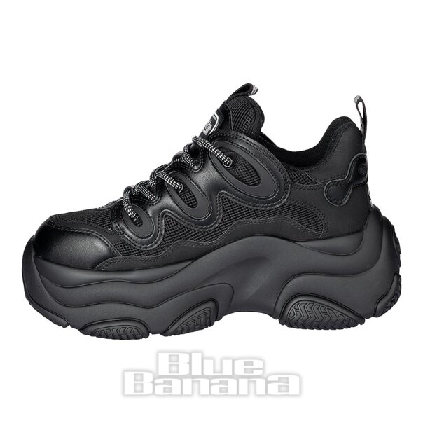 Baskets véganes Buffalo Prowler One (noires) | Blue Banana Footwear