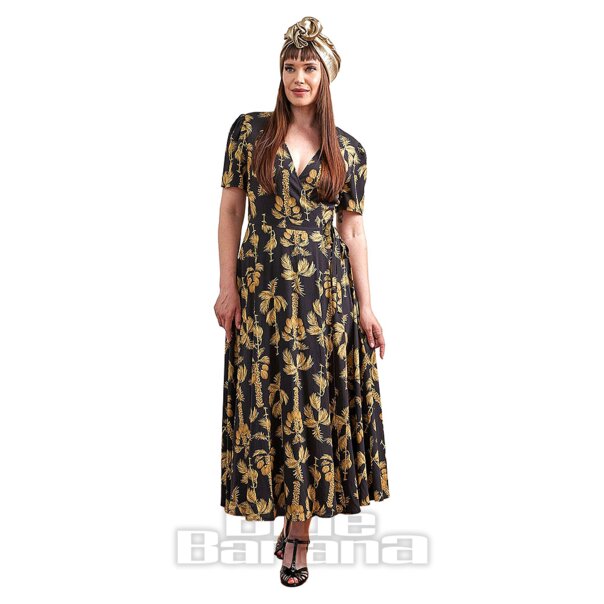 Banned Carol Golden Hour Robe Portefeuille (Noir) | Blue Banana