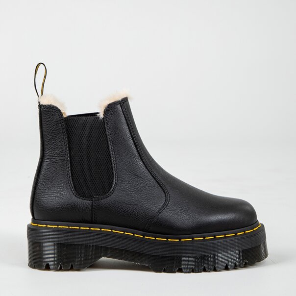 Dr Martens 2976 Quad Fur Lined Boots (Black) | Blue Banana
