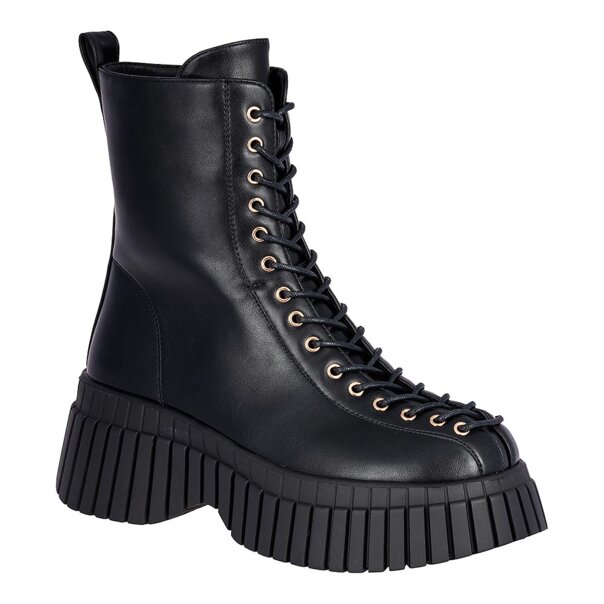 Bleeding Heart 15-Eye Boots (Black) | Alternative Footwear