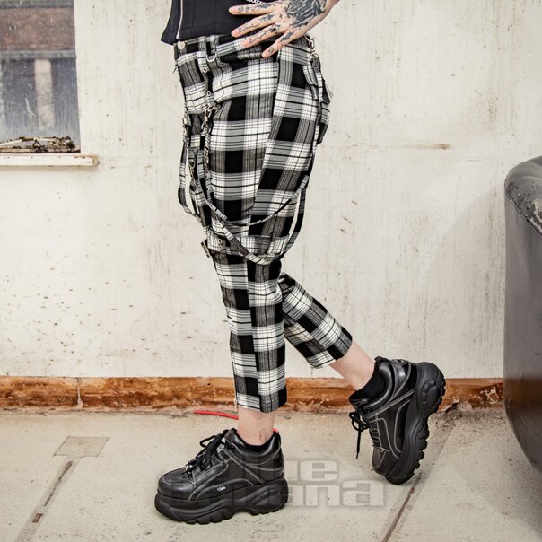 Banned Nachtschnalle Hose (Schwarz/Weiß) | Blue Banana