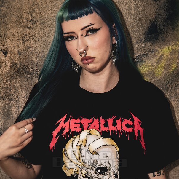 Metallica Heart Explosive T-Shirt (Black) | Blue Banana