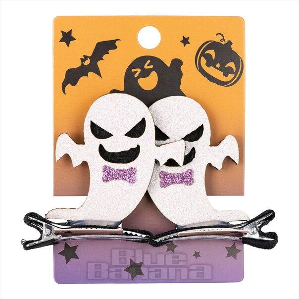 Blue Banana Ghosts Hair Clip (White) | Blue Banana