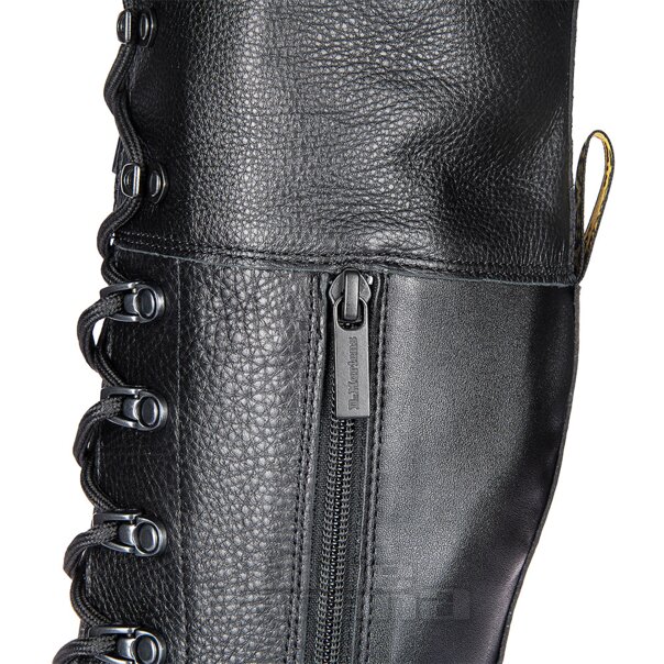 Dr Martens Hi-Soft Leather Boots (Black) | Blue Banana