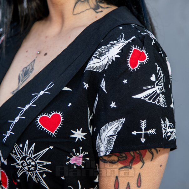 Hell Bunny Leah Mini Dress (Black) | Alternative Mini Dresses