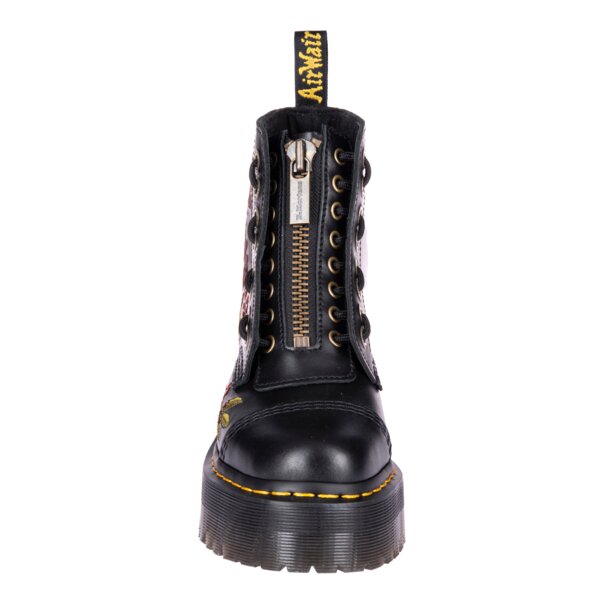 Dr Martens Floral Wanama Sinclair Boot (Black) | Alternative Boots
