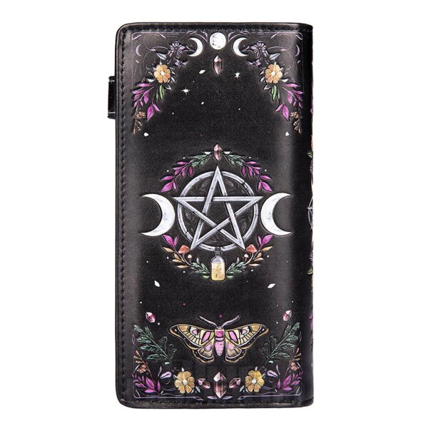 Nemesis Now Book of Spells Witchy Embossed Purse (Black) | Blue Banana