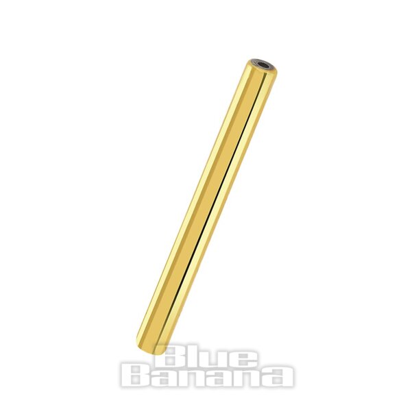 Blue Banana Plasma Gold Plano Barra Para Pezones Sin Rosca (Oro)| Body Piercing Jewellery