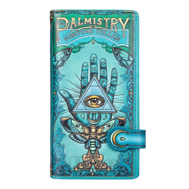 Nemesis Now Embossed Palmistry Purse | Gothic Purses, Alternative Accessories