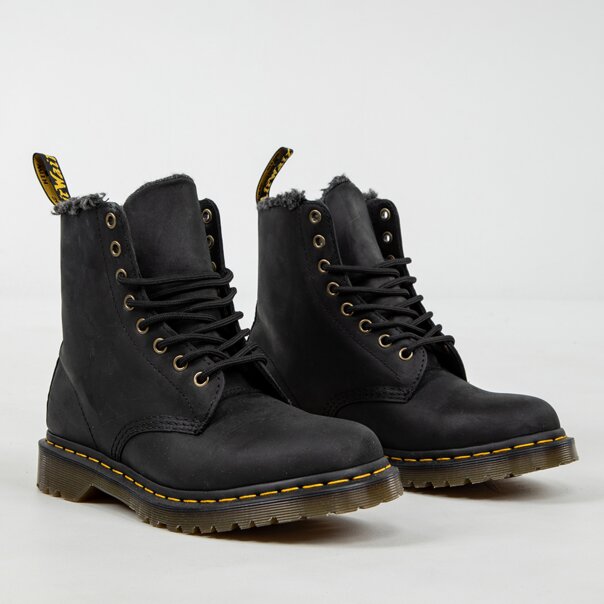 Dr Martens 1460 Pascal Wl Crazy Horse Boots (Black) | Alternative Footwear