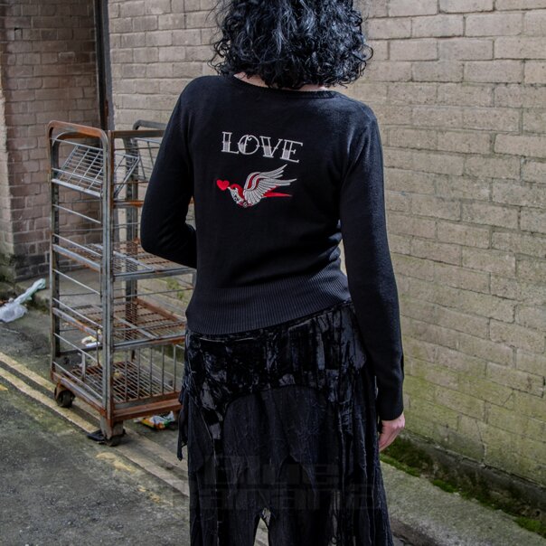 Banned Annie Love Cardigan (Black) | Blue Banana