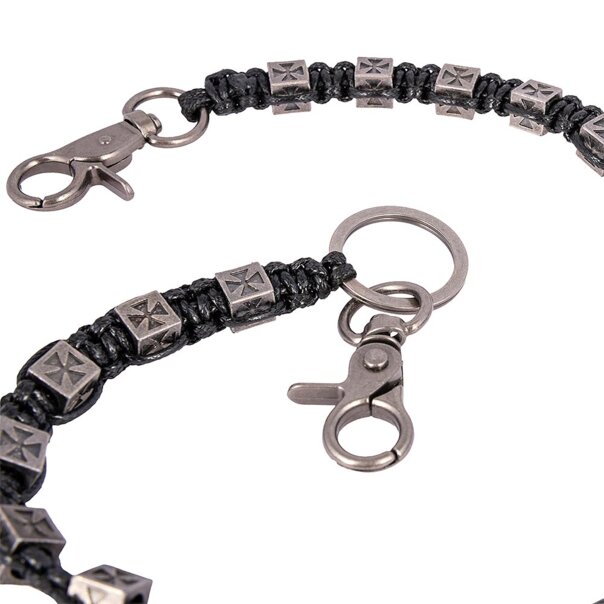 Llavero con cordón cruzado de plátano azul (negro) | Accesorios alternativos