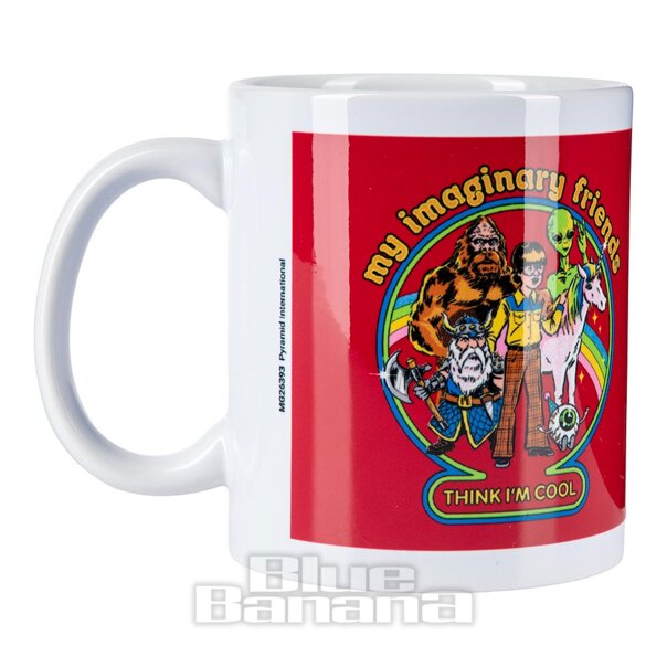 Steven Rhodes Amigos Imaginarios Retro Taza (Multicolor) | Blue Banana