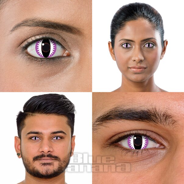 Lila Wölfin Kostüm Kontaktlinsen (30 Tage) | Coloured Contacts