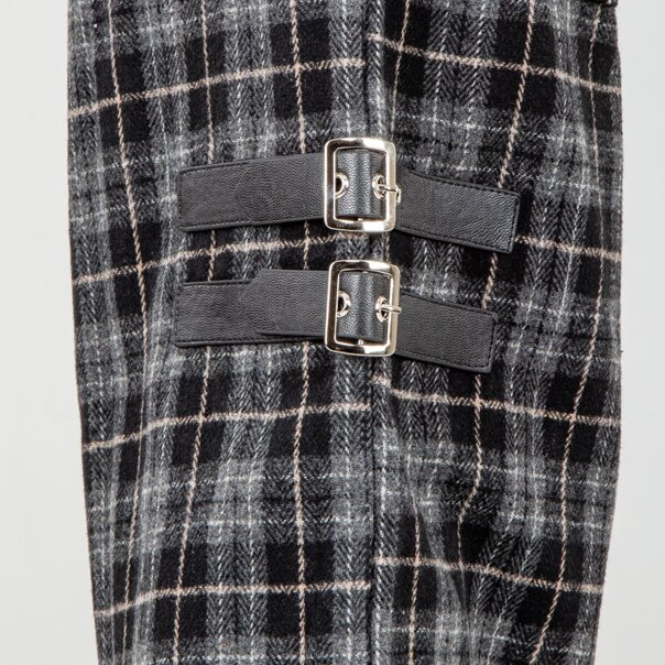 Banned Checkpoint Chaos Trousers (Black/Grey) | Banned Alternative Clothing