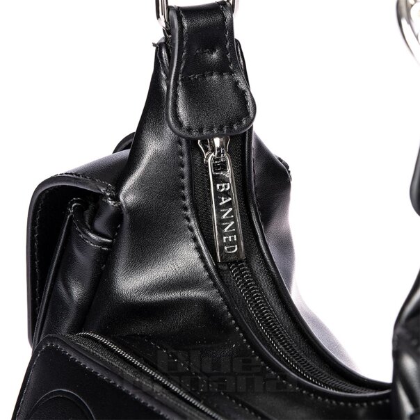 Banned Twin Terror Skull Handbag (Black) | Alternative Accessories