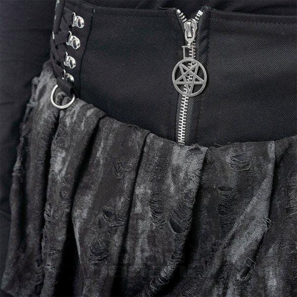 Heartless Nicandra Mini-Gonna (Nero/Grigio) | Blue Banana