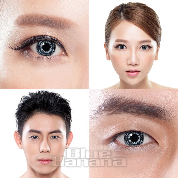 Weiße bionische farbige Kontaktlinsen (30 Tage) | Coloured Contacts
