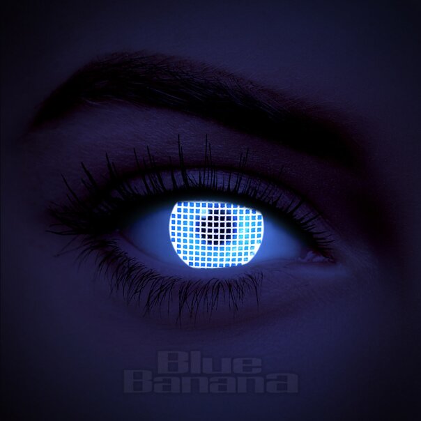 Red Screen UV I-Glow Coloured Contact Lenses (30 Day) | Coloured Contacts