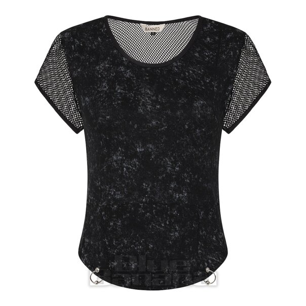 Banned Grunge Grid Top (Black) | Alternative Fashion, Banned Apparel