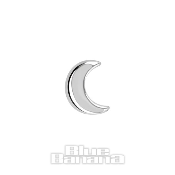 Piercing Blue Banana in oro bianco 14 carati con luna senza fili (oro bianco) | Piercing Blue Banana