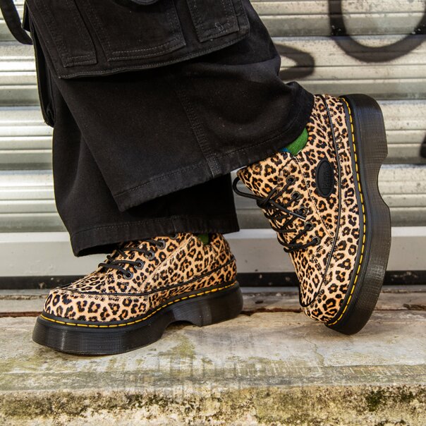 Dr Martens Buzz 5 Lace Mini Shoe (Leopard) | Dr Martens Shoes