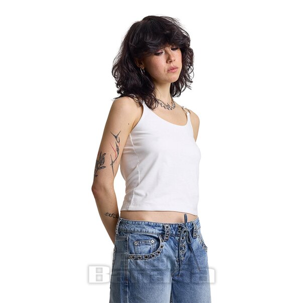 Ragged Priest Char Top (White) | Alternative Clothing