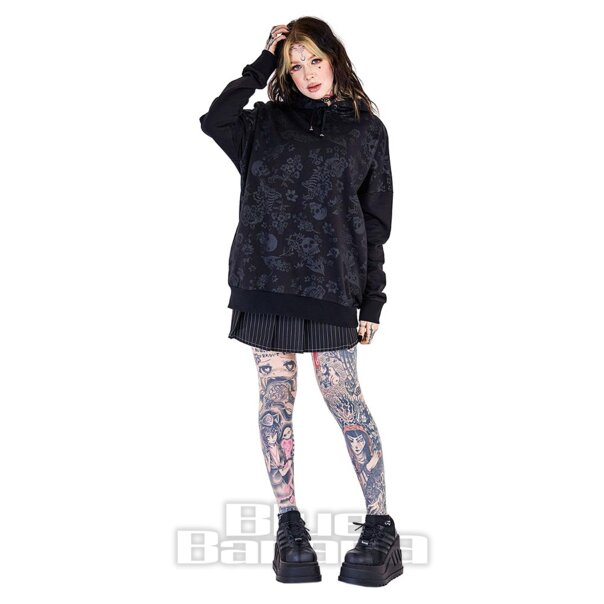 Jawbreaker Skull Hoodie (Schwarz) | Blue Banana